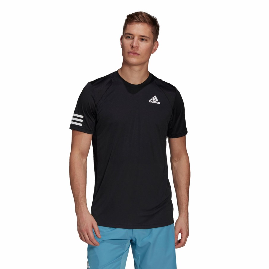 Men'S Apparel * | Adidas Mens Club 3 Stripe Tee