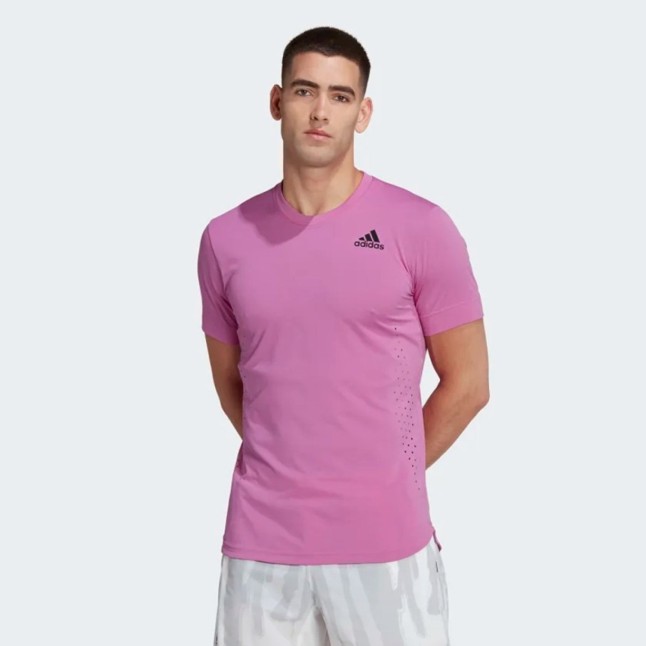 Men'S Apparel * | Adidas Mens New York Tee Semi Pulse Lilac