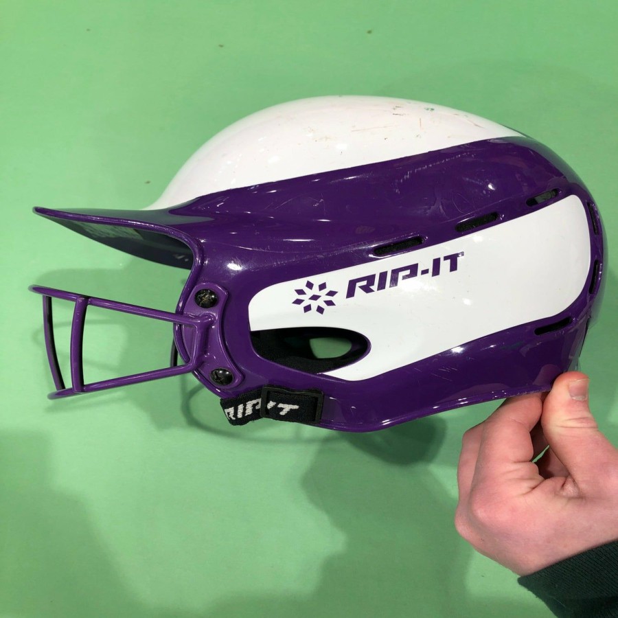 Helmets & Protective Gear * | Rip-It Used Rip It Softball Batting Helmet With Cage (6 1/2 7 3/8)