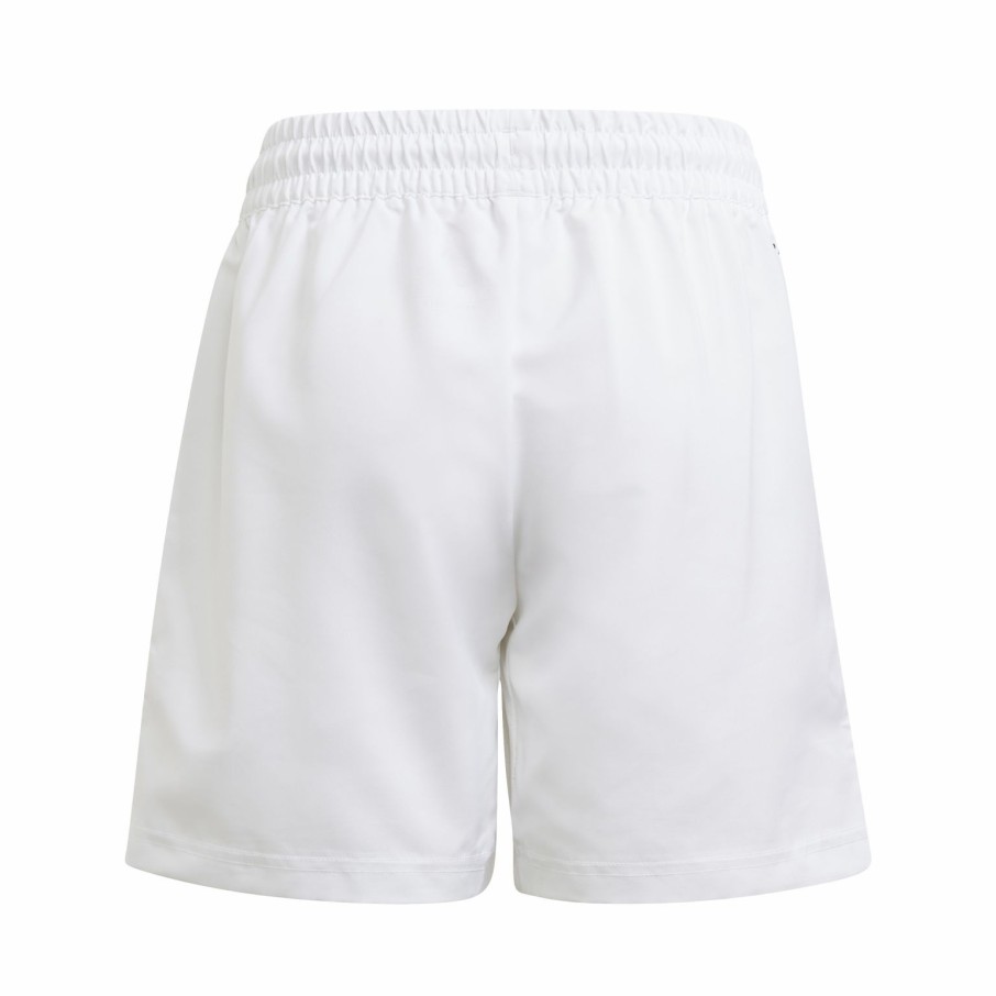 Kids * | Adidas Boys Club 3 Stripe Tennis Short White