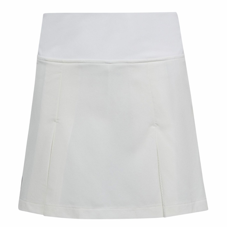 Kids * | Adidas Girls Pleat Skirt White