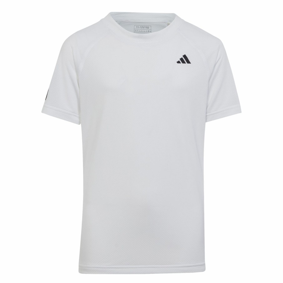 Kids * | Adidas Youth Club Tee White