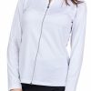 Men'S Apparel * | Sofibella Womens Uv Feather Jacket Wht