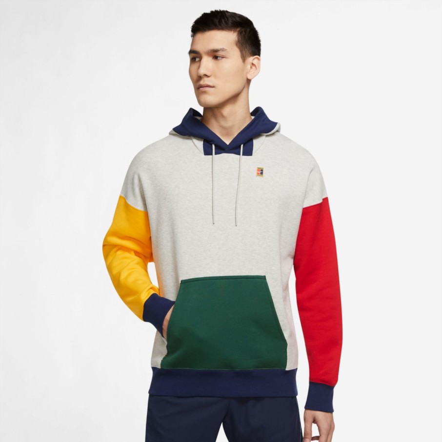 Men'S Apparel * | Nike Court Fleece Heritage Mens Hoodie 50