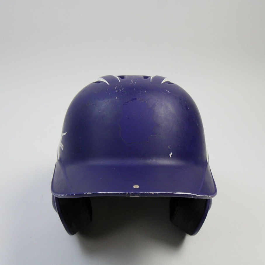 Helmets & Protective Gear * | Mizuno Softball Helmet Unisex Purple Used Sm/Md