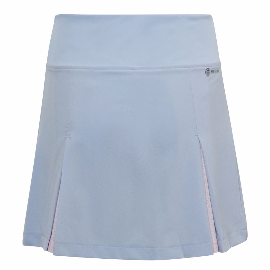 Kids * | Adidas Girls Pleat Skirt Bludaw