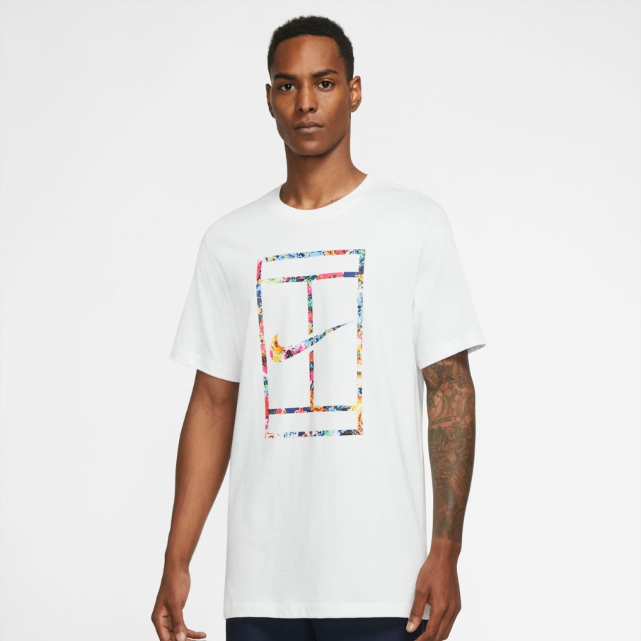 Men'S Apparel * | Nike Court Mens Tee Garden Party