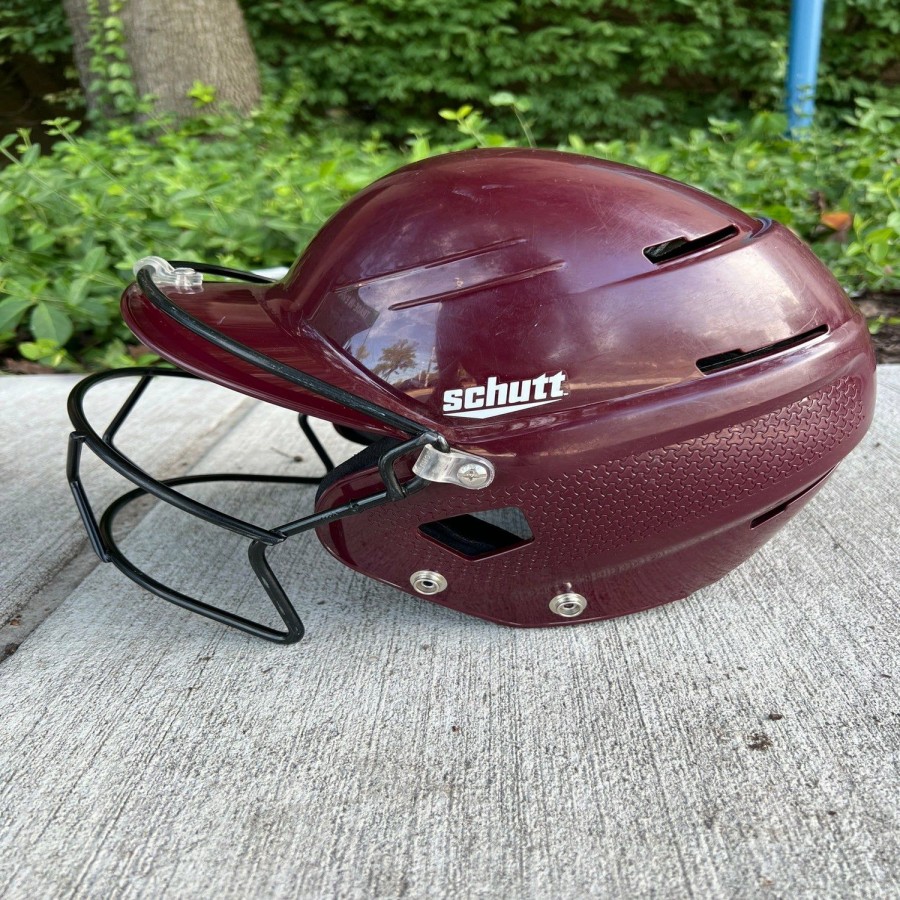 Helmets & Protective Gear * | Used Medium Schutt Batting Helmet