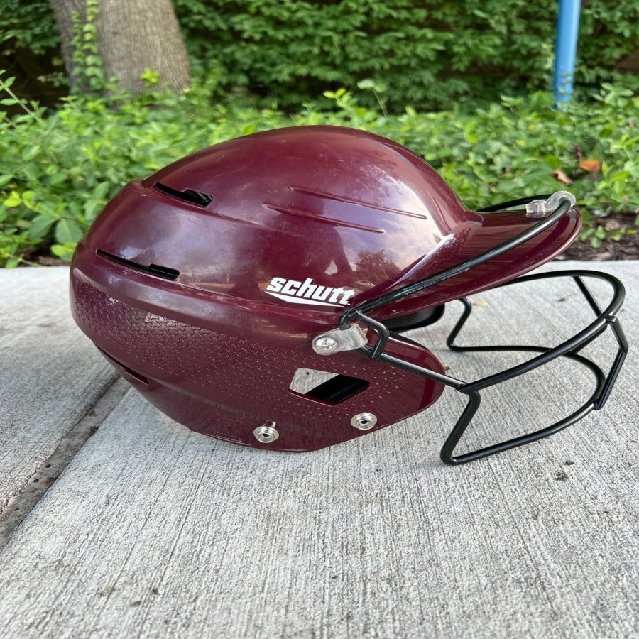 Helmets & Protective Gear * | Used Medium Schutt Batting Helmet