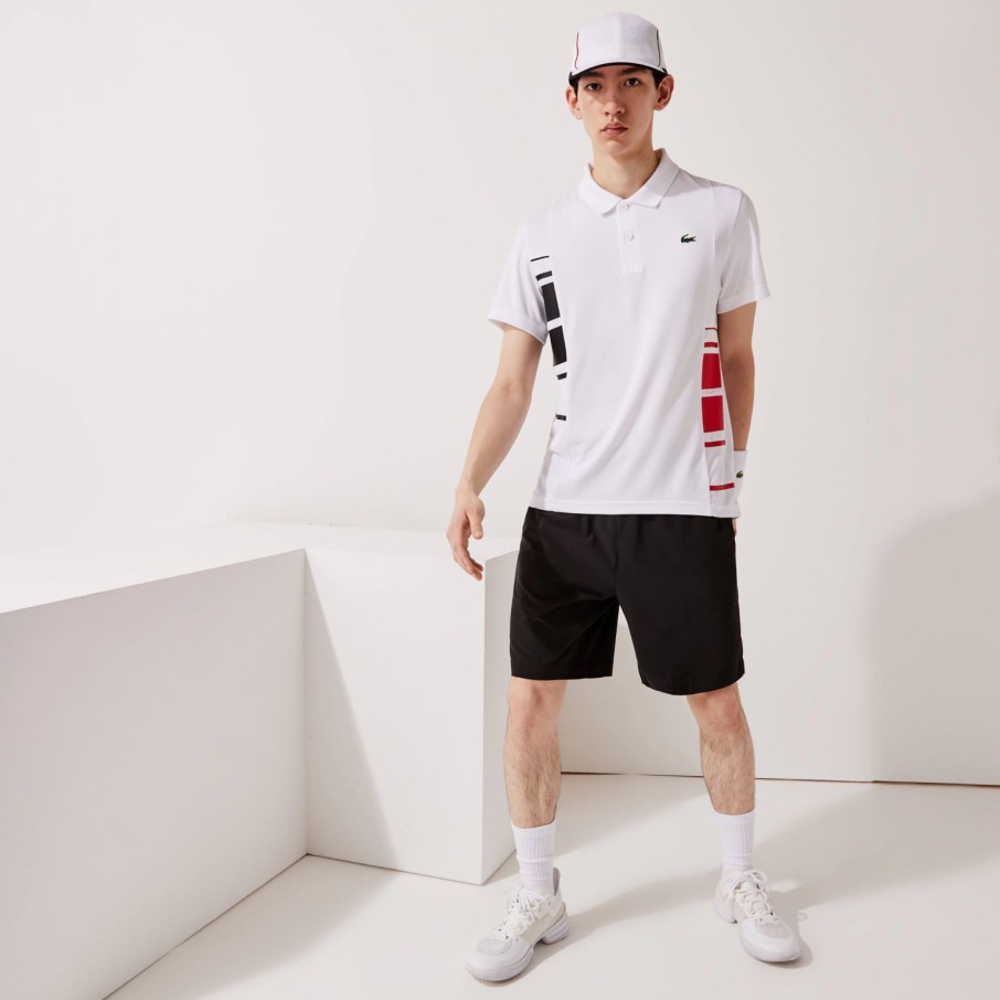 Men'S Apparel * | Lacoste Sport Colour-Block Pique And Mesh Polo Shirt Ggc