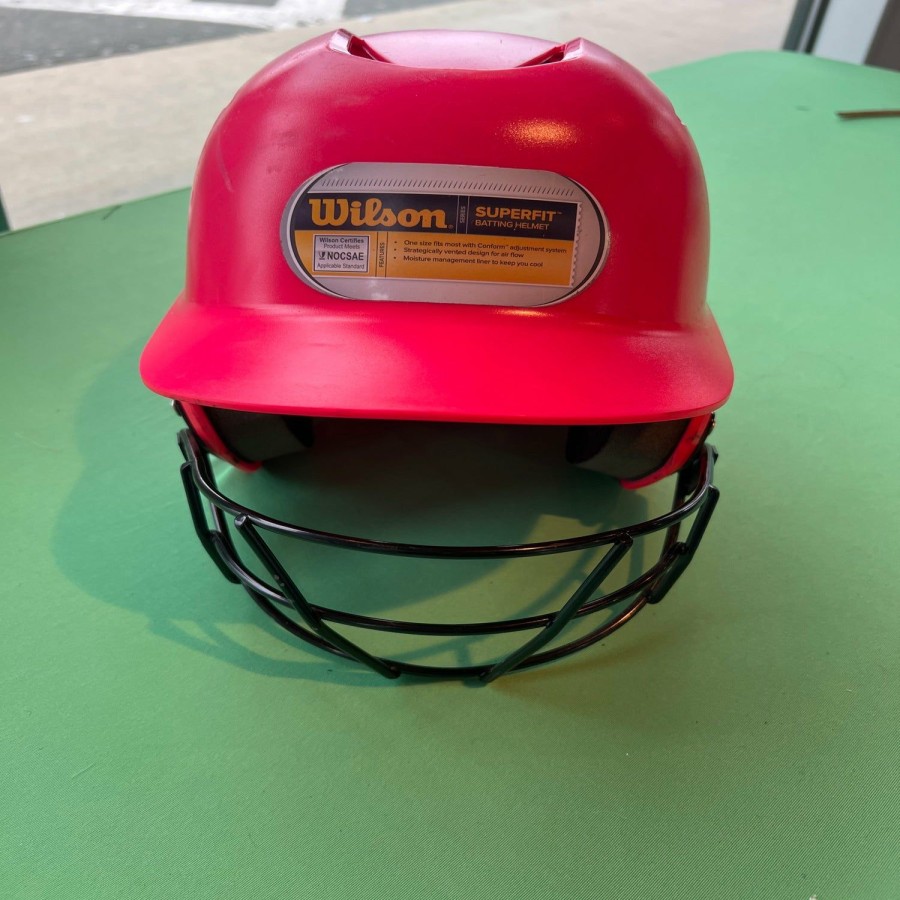 Helmets & Protective Gear * | Used Wilson Softball Batting Helmet (6 1/8 7 1/2)