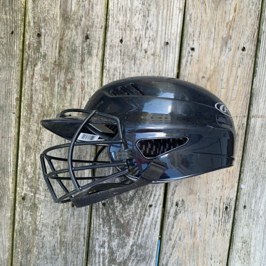 Helmets & Protective Gear * | Used Rawlings Softball Batting Helmet With Cage (6 1/2 7 1/2)